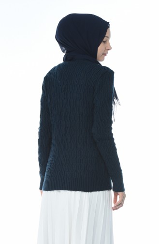 Tricot Pearl Sweater Navy blue 7701-05