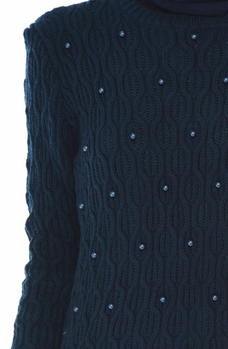 Tricot Pearl Sweater Navy blue 7701-05