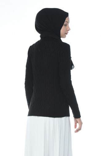 Tricot Pearl Sweater Black 7701-07