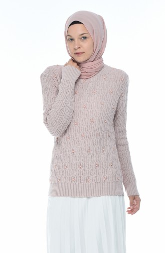 Tricot Pearl Sweater Powder 7701-10