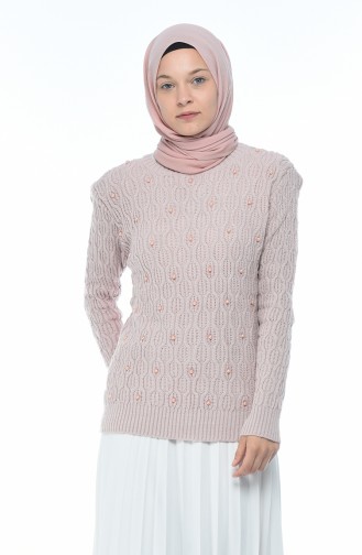 Tricot Pearl Sweater Powder 7701-10