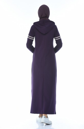 Purple Hijab Dress 9088-01