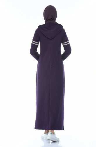 Lila Hijab Kleider 9088-01