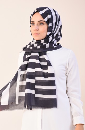 Patterned Cotton Shawl Smoky 901542-03