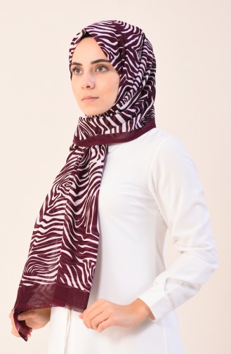 Patterned Cotton Shawl Purple 901543-15