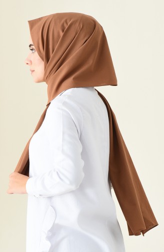 Plain Cotton Shawl Brown 3246-01