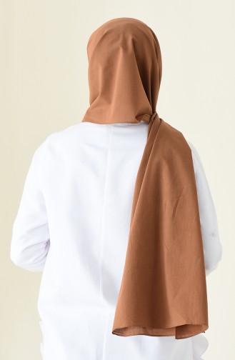 Plain Cotton Shawl Brown 3246-01