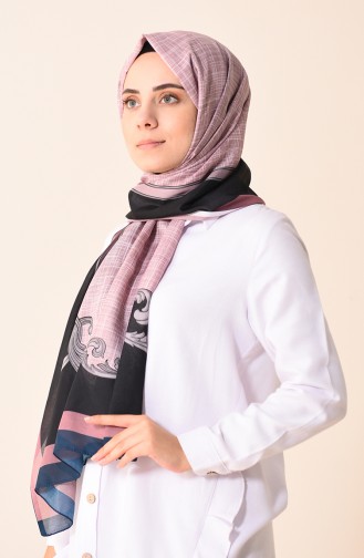 Patterned Cotton Shawl Smoky 95299-07