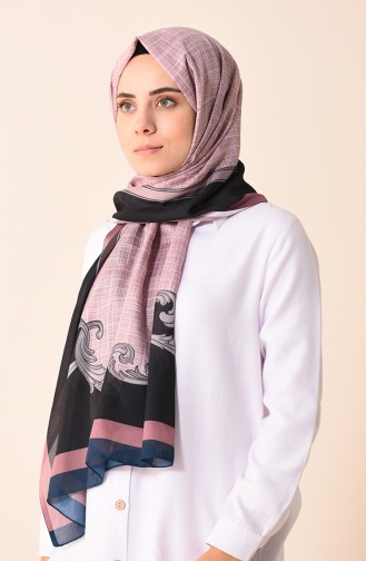 Patterned Cotton Shawl Smoky 95299-07