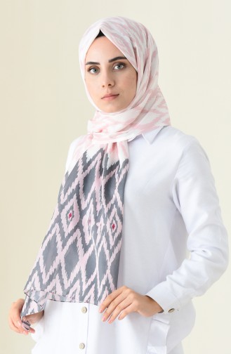 Patterned Cotton Shawl Powder 95300-05