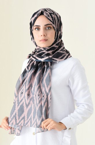 Patterned Cotton Shawl Salmon 95300-06