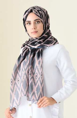 Patterned Cotton Shawl Salmon 95300-06