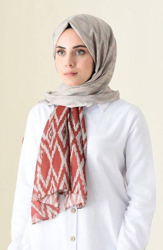 Patterned Cotton Shawl Beige 95300-08