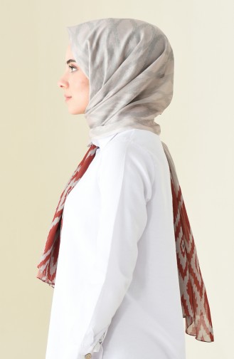 Patterned Cotton Shawl Beige 95300-08