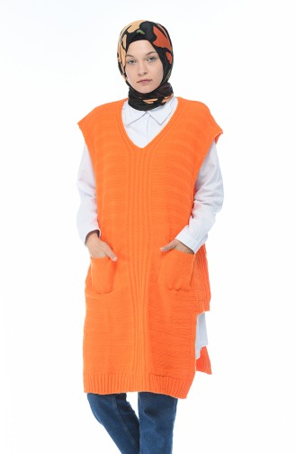 Salopet Tricot Sweater Orange 8028-04