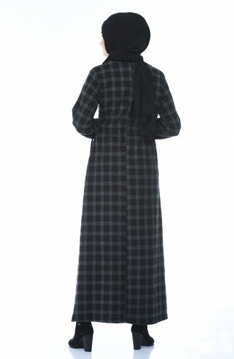 Plaid Winter Dress Smoky 0325-01
