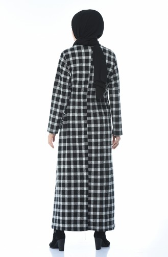 Robe Hivernal a Carreaux 0325-04 Gris 0325-04