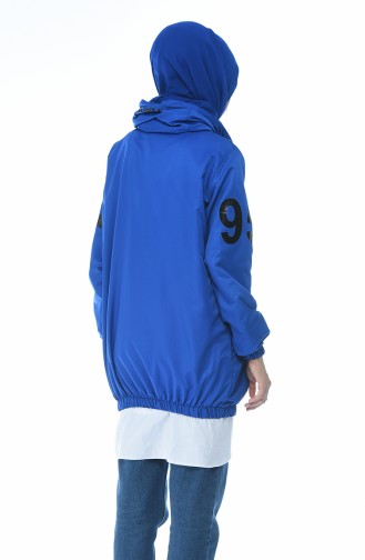 Raincoat with Zipper Blue 1589-01