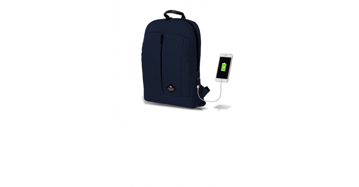 My Valice Smart Bag Galaxy Usb Sarj Girisli Notebook Sirt Cantasi Lacivert Sefamerve