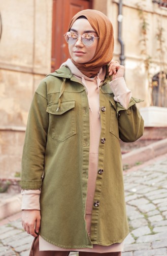Veste Jean a Capuche 6339-03 Vert 6339-03