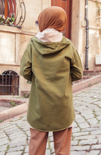 Veste Jean a Capuche 6339-03 Vert 6339-03
