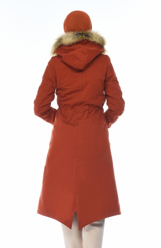 Hooded Coat Brick 9015-01