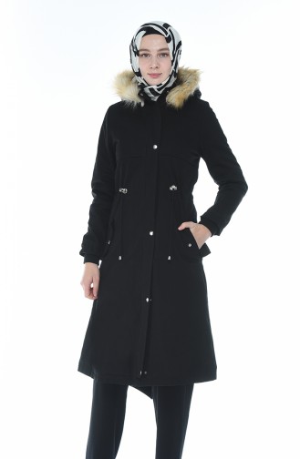 معطف طويل أسود 9015-03