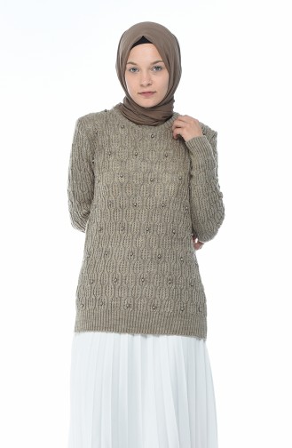 Tricot Pearl Sweater Mink 7701-01