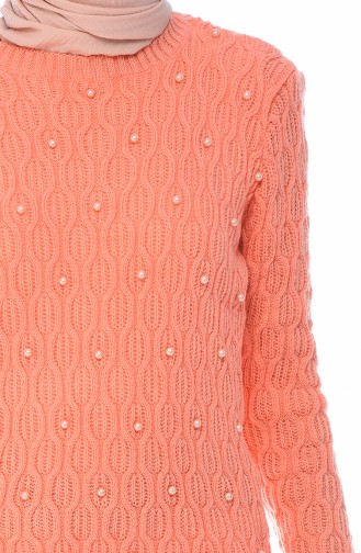 Pull Tricot Perlés 7701-02 Corail 7701-02