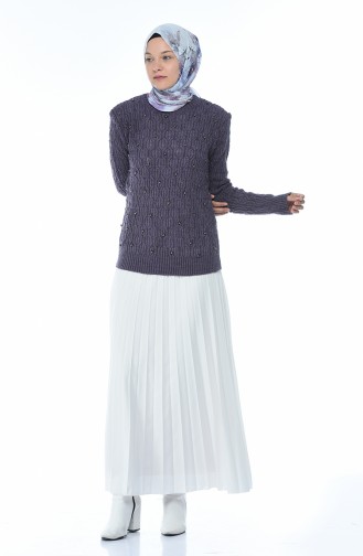 Tricot Pearl Sweater Purple 7701-03