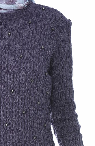 Tricot Pearl Sweater Purple 7701-03