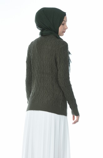 Tricot Pearl Sweater Khaki 7701-08