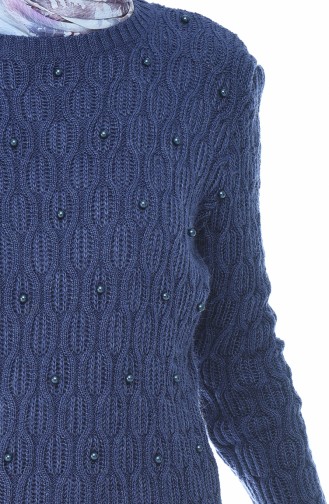 Tricot Pearl Sweater Indigo 7701-11