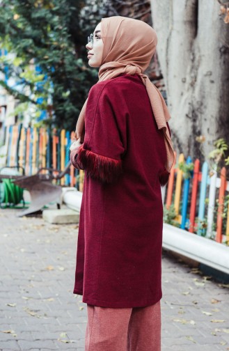 Claret red Poncho 6088-03