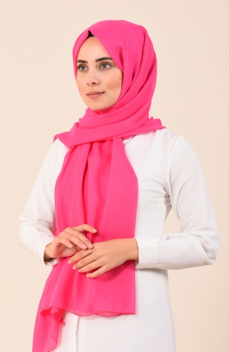 Düz Pamuksu Şal 4536-08 Şekerpembe