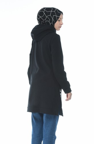 Hooded Sweatshirt Black 1582-01