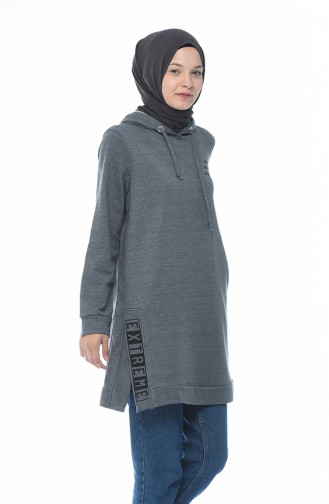 Hooded Sweatshirt Dark Gray 1582-03
