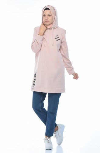 Hooded Sweatshirt Powder 1582-04