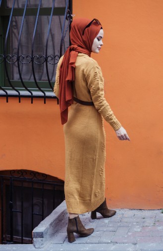 Tricot Dress Mustard Color 0930-04