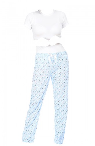 Pantalon Pyjama Pour Femme 27131 Bleu 27131