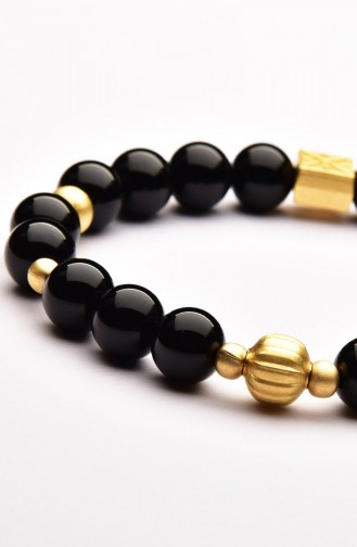 Black Onyx Natural Stone Bracelet 08-3007