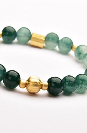 Canada Green Ceyid Natural Stone Bracelet 08-3010