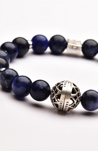 Sodalite Navy Blue Natural Stone Bracelet 08-3022