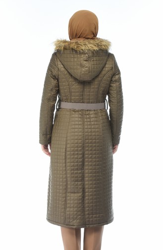 Big Size Quilted Coats Biscuit color 9010-03