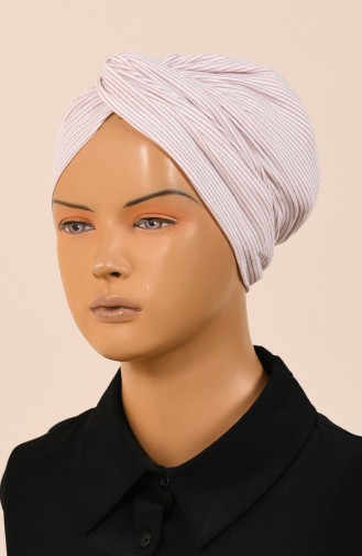 Silvery Twisted Bonnet Ecru Rose Dried 1048-01