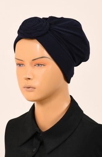 Sandy Indian Wrapping Bonnet Navy Blue 1049-01