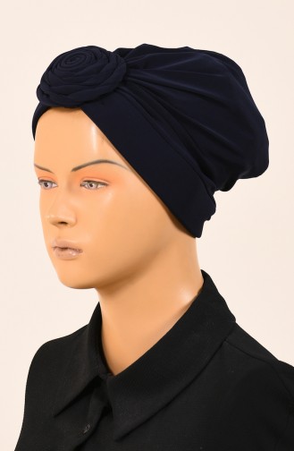 Sandy Indian Wrapping Bonnet Navy Blue 1049-01