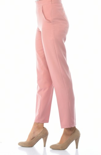 Plus Size Straight Leg Trousers 5179-05 Dried Rose 5179-05