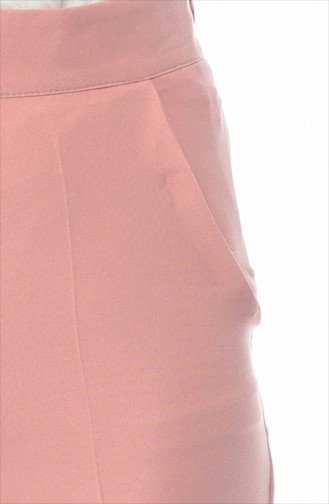 Plus Size Straight Leg Trousers 5179-05 Dried Rose 5179-05