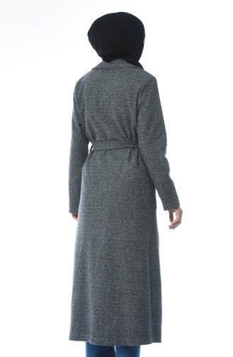 Belted Winter Cape Gray 1034-01